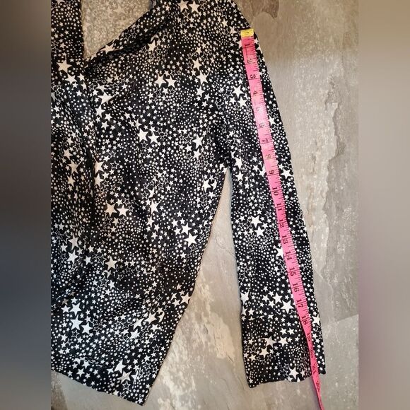 Maje black and White Star Pattern blouse. Long sleeves. Size 1 (Small). - Picture 2 of 13